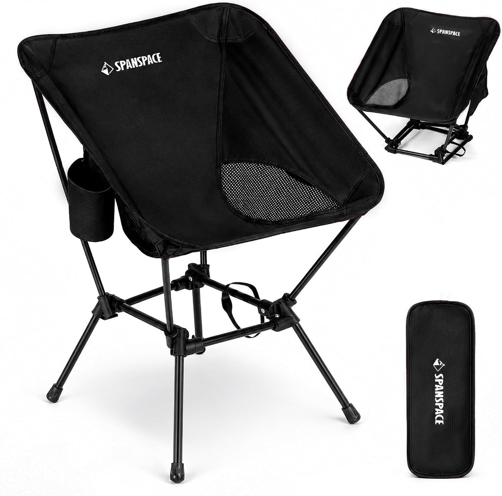 Ultralight Camping Chair for Adults, 3.6 lb, 350 lb Capacity