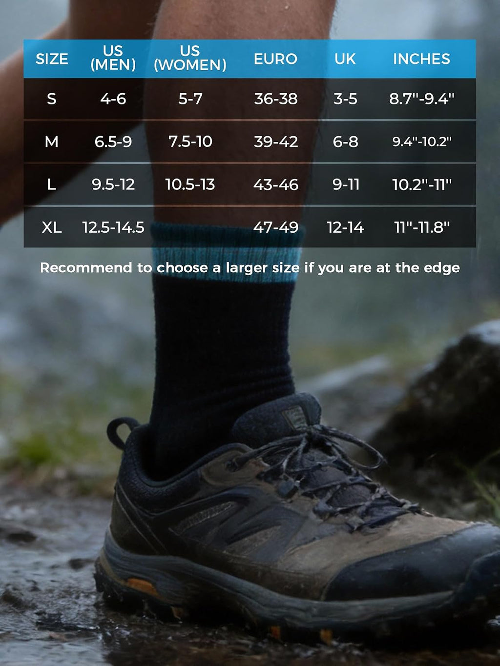 DexShell Waterproof Merino Wool Socks, Breathable Membrane