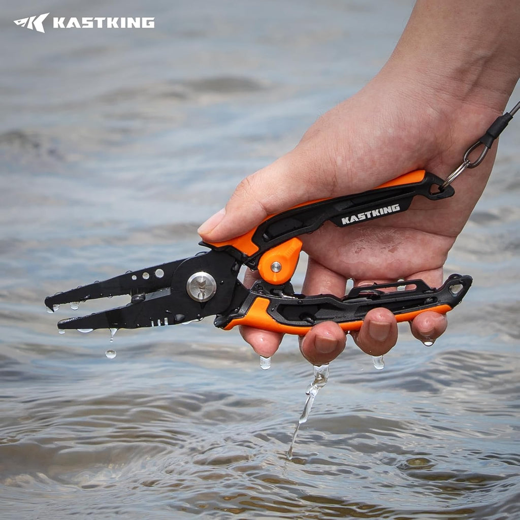 KastKing AeroVice 7.5” Fishing Pliers, Saltwater Resistant Fishing Gear
