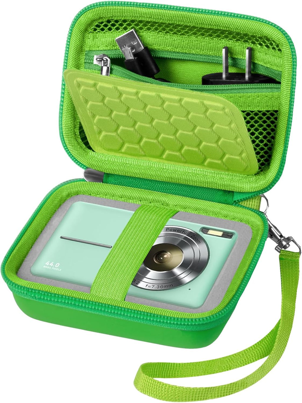 Comecase Digital Camera Case for Kodak PIXPRO FZ45 FZ55, Grass Green