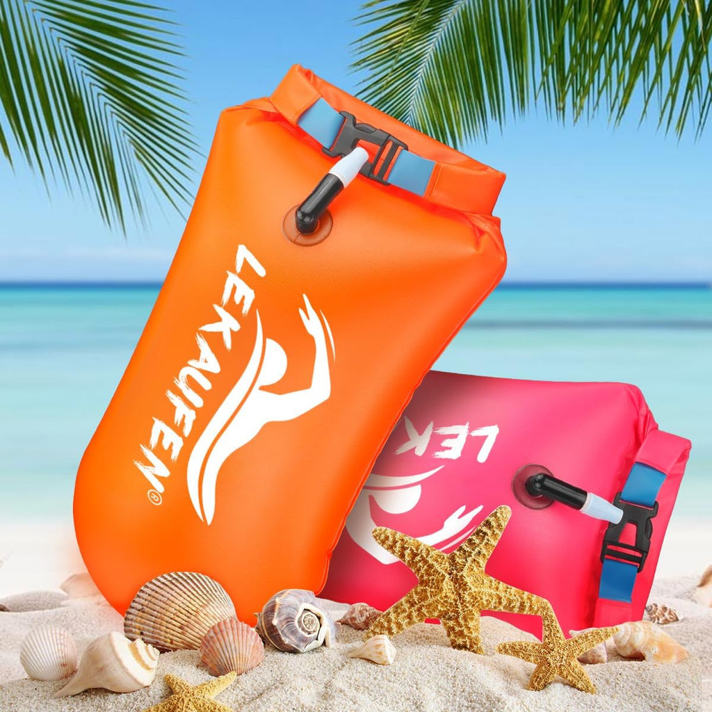 Swim Buoy for Open Water, 20L Inflatable Swim Safety Float