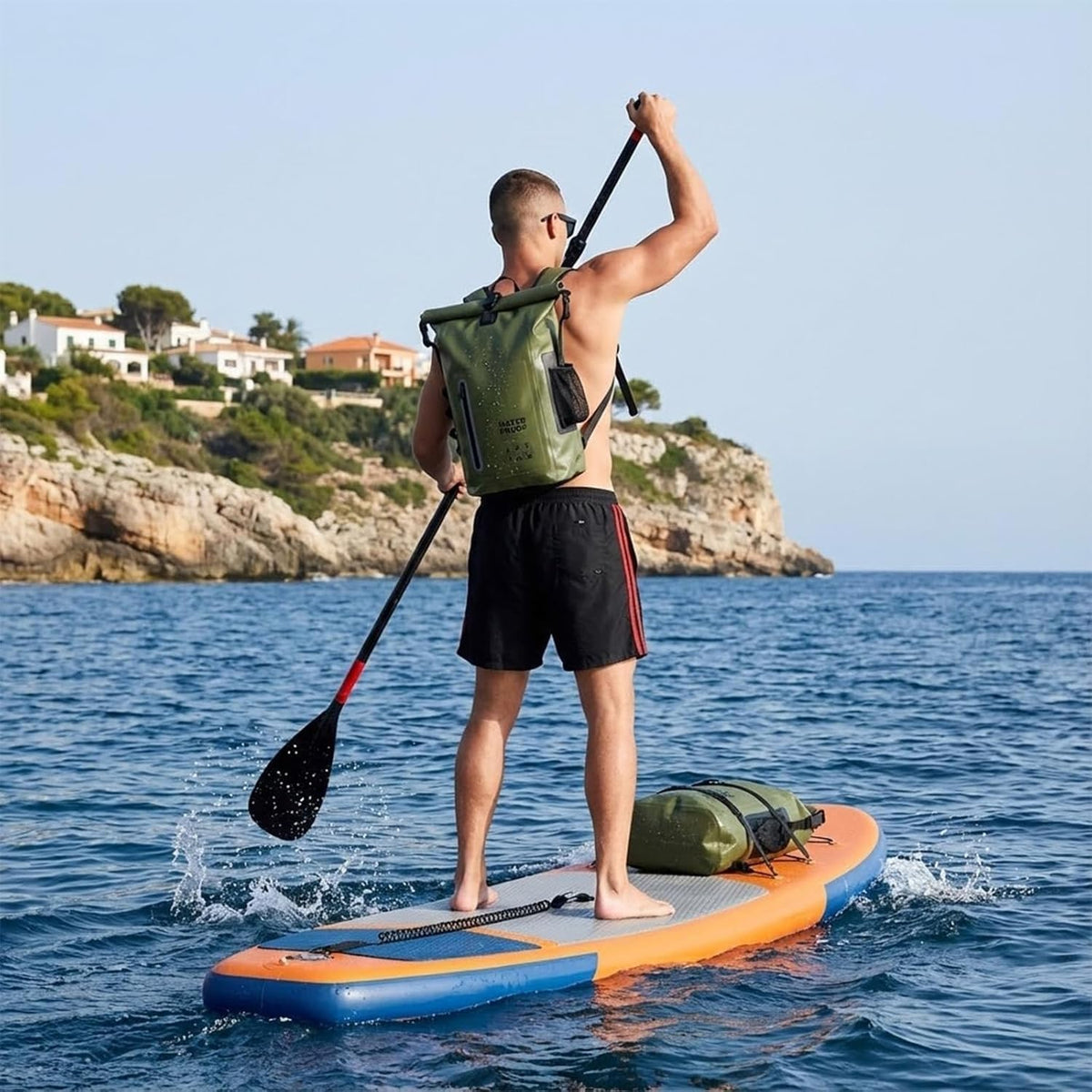 Waterproof Dry Bag 25L Backpack for Kayaking Boating Paddle Boarding