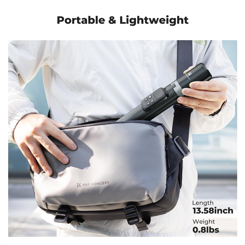 K&F CONCEPT 69" Pop Open & Quick Fold Phone Tripod