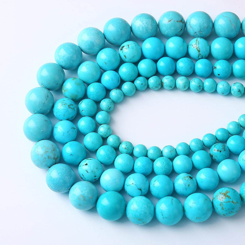 12MM 32PCS Natural Stone Turquoise Beads for Jewelry Making DIY Bracelet