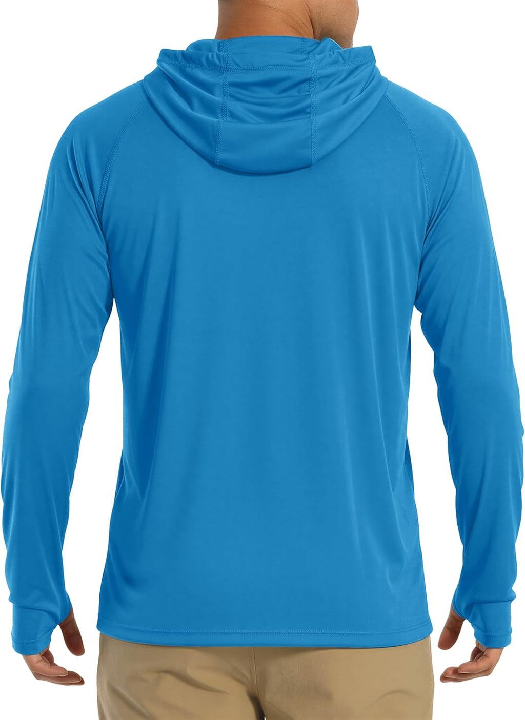 MAGCOMSEN Men's Hooded UPF 50+ Sun Protection T Shirts Long Sleeve Athletic Fishing Shirts Rash Guards