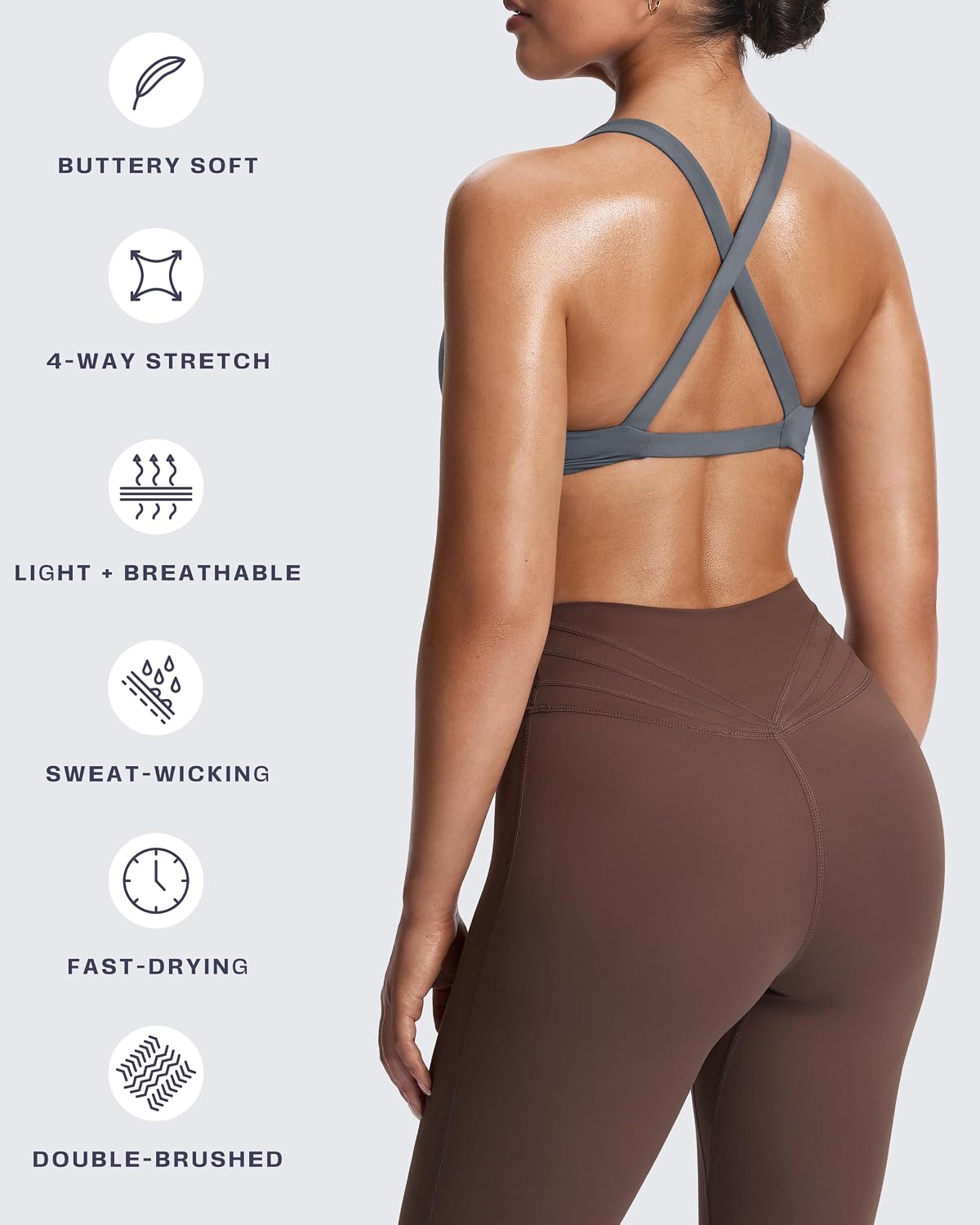 Aoxjox Women's Satara Low Impact Sports Bra