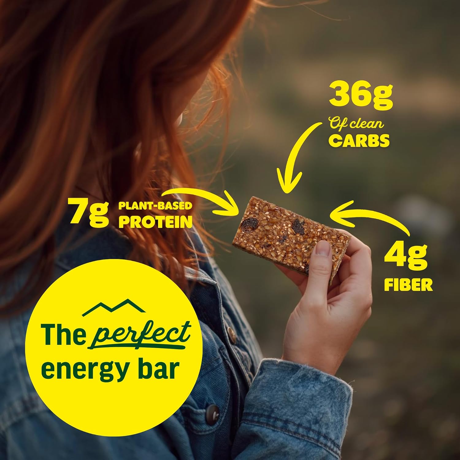 Kate's Real Food Organic Energy Bars Peanut Butter Dark Choc (Pack of 12)