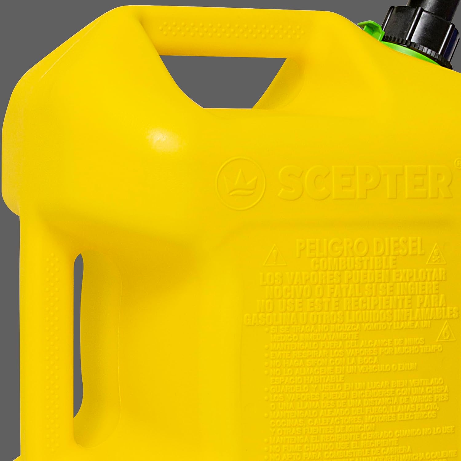 Scepter 5G Gas Can with Spill Proof SmartControl Spout, Diesel Only, 4-Pack