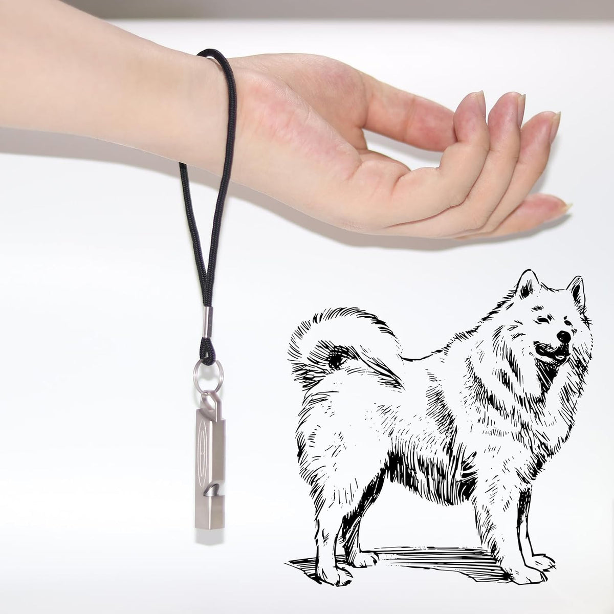 Dog Whistle to Make Dogs Come to You, Emergency Whistle Survival Loud for Women, Metal Whistle with Lanyard, Kayak Whistle Emergency Waterproof for Hikers