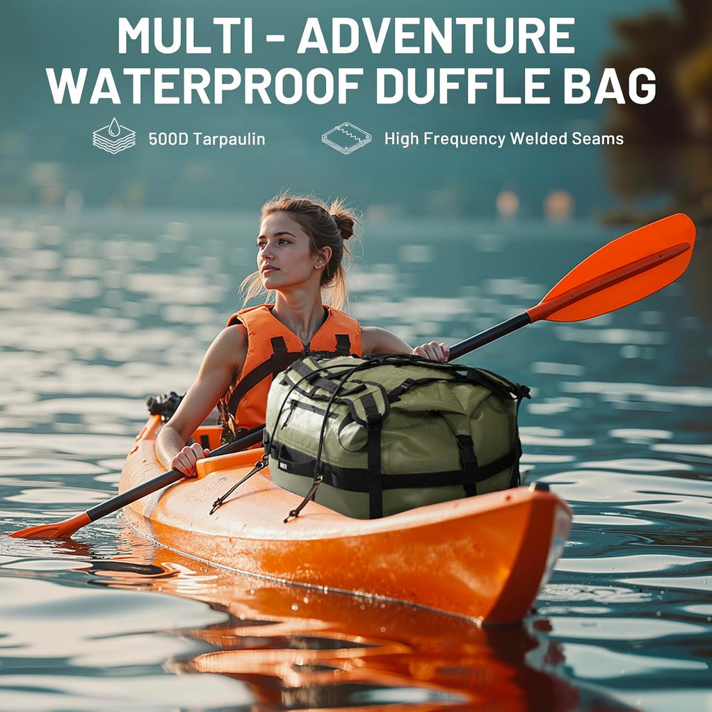 MIER Large Waterproof Duffel Bag - 60L/80L Dry Bag Backpack