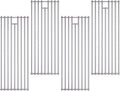 4 Pack 7mm 304 Stainless Steel BBQ Cooking Grill Grate Replacement Parts for Bull 16517,BBQ Angus 47628, Brahma, Lonstar Select, Outlaw Steer Premium, Lonestar Select,7 Burner Premium,65073 and More