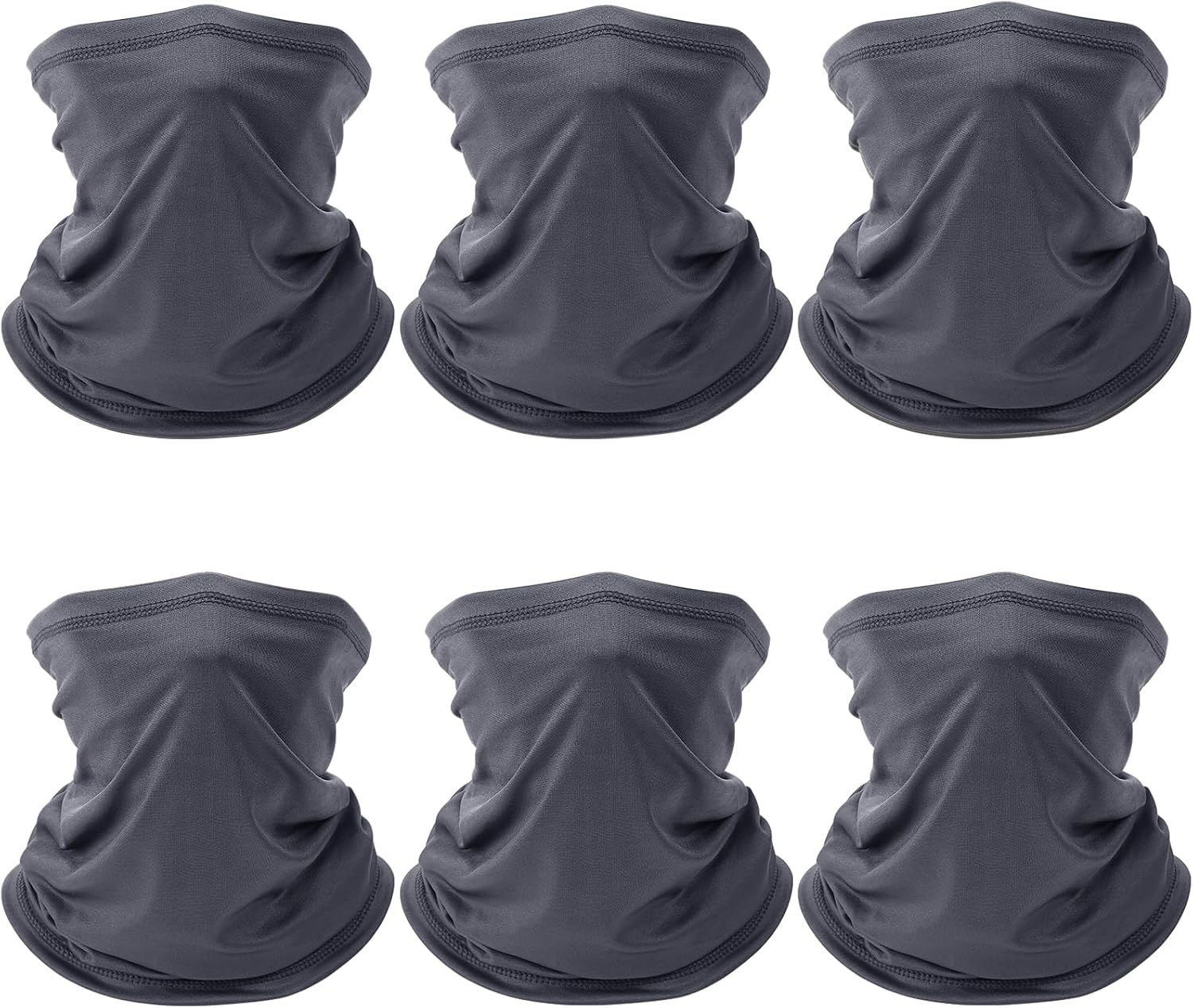 PAETAE 6 Pack Neck Gaiter, Gator Summer UV Dust Mask Cooling Neck Gaiters