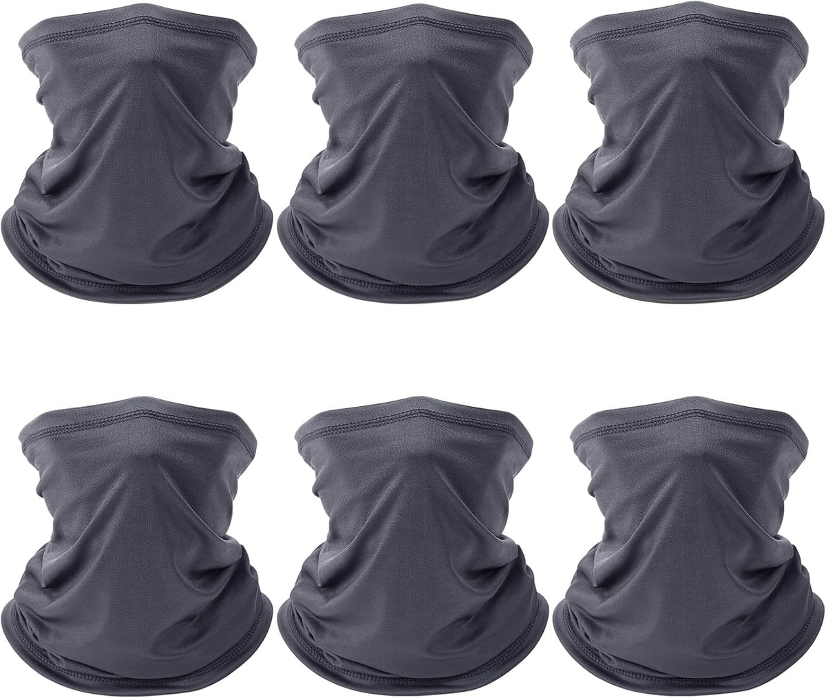 PAETAE 6 Pack Neck Gaiter, Gator Summer UV Dust Mask Cooling Neck Gaiters