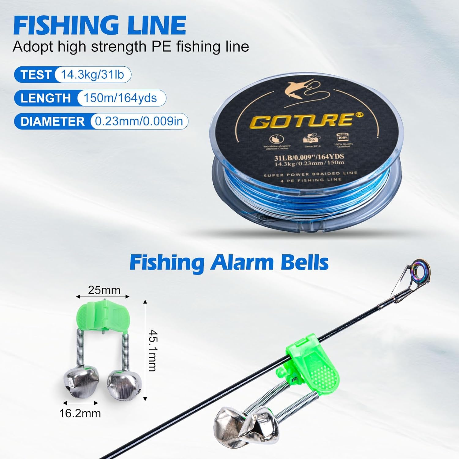 Goture Telescopic Fishing Rod and Reel Combo with Carrier Bag,1.8M-2.7M