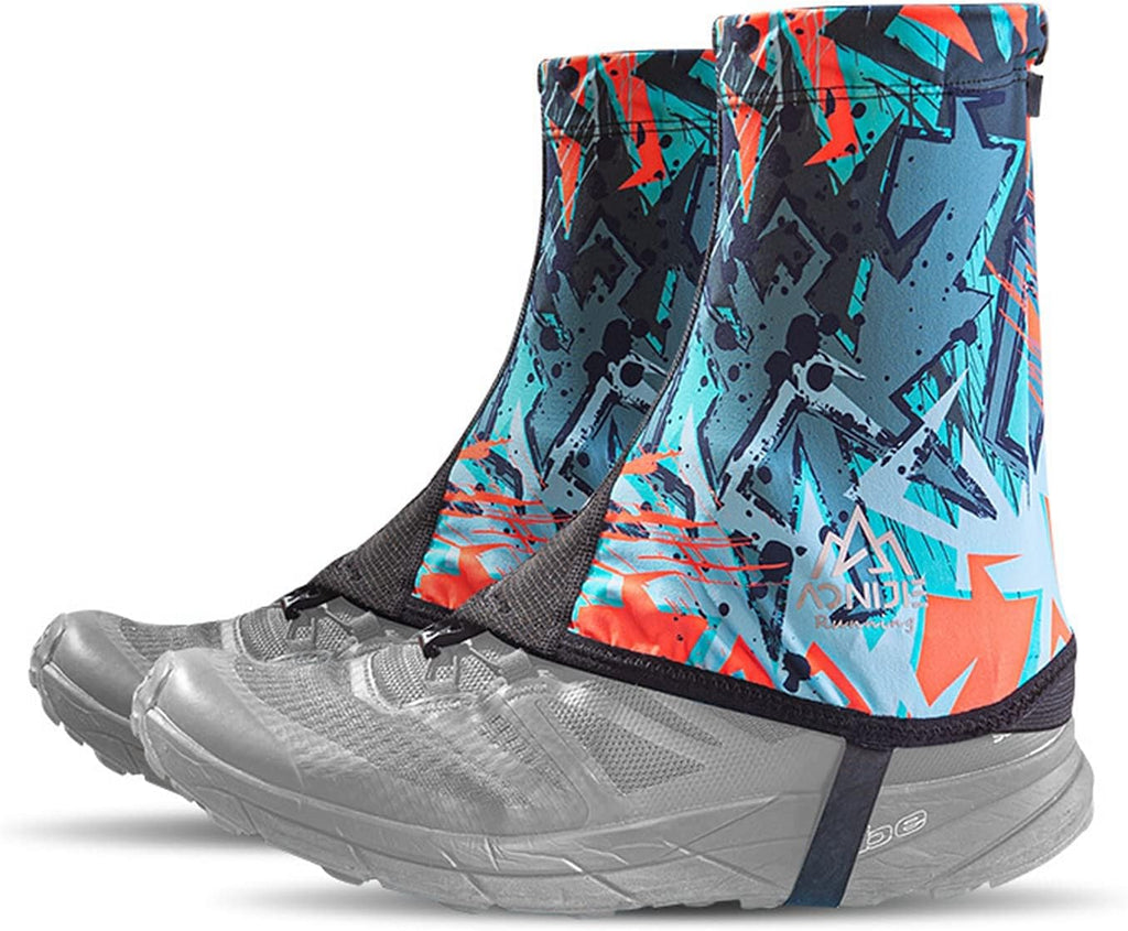 AONIJIE Low Trail Gaiters Ankle Protective Reflective Shoe Covers Sun Shielding Breathable Sand Prevention for Triathlon Hiking Climbing
