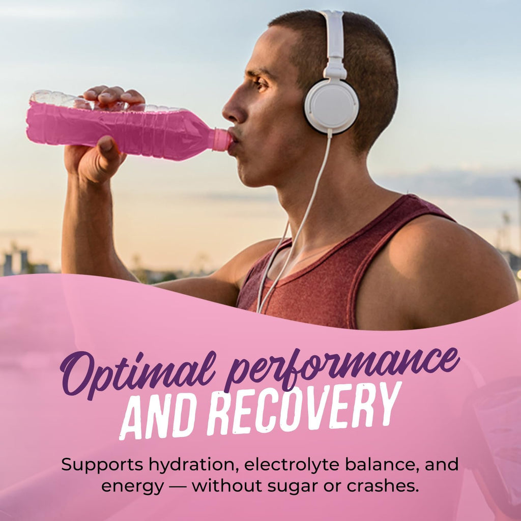 JUNP Sugar Free Electrolytes Powder Packets for Water Salt & Potassium Instant Hydration Packets, Zero Calorie No Carbs No Sugar Electrolyte Drink Mix Sticks, Keto Friendly Vine Ripened Grape 20 Pack