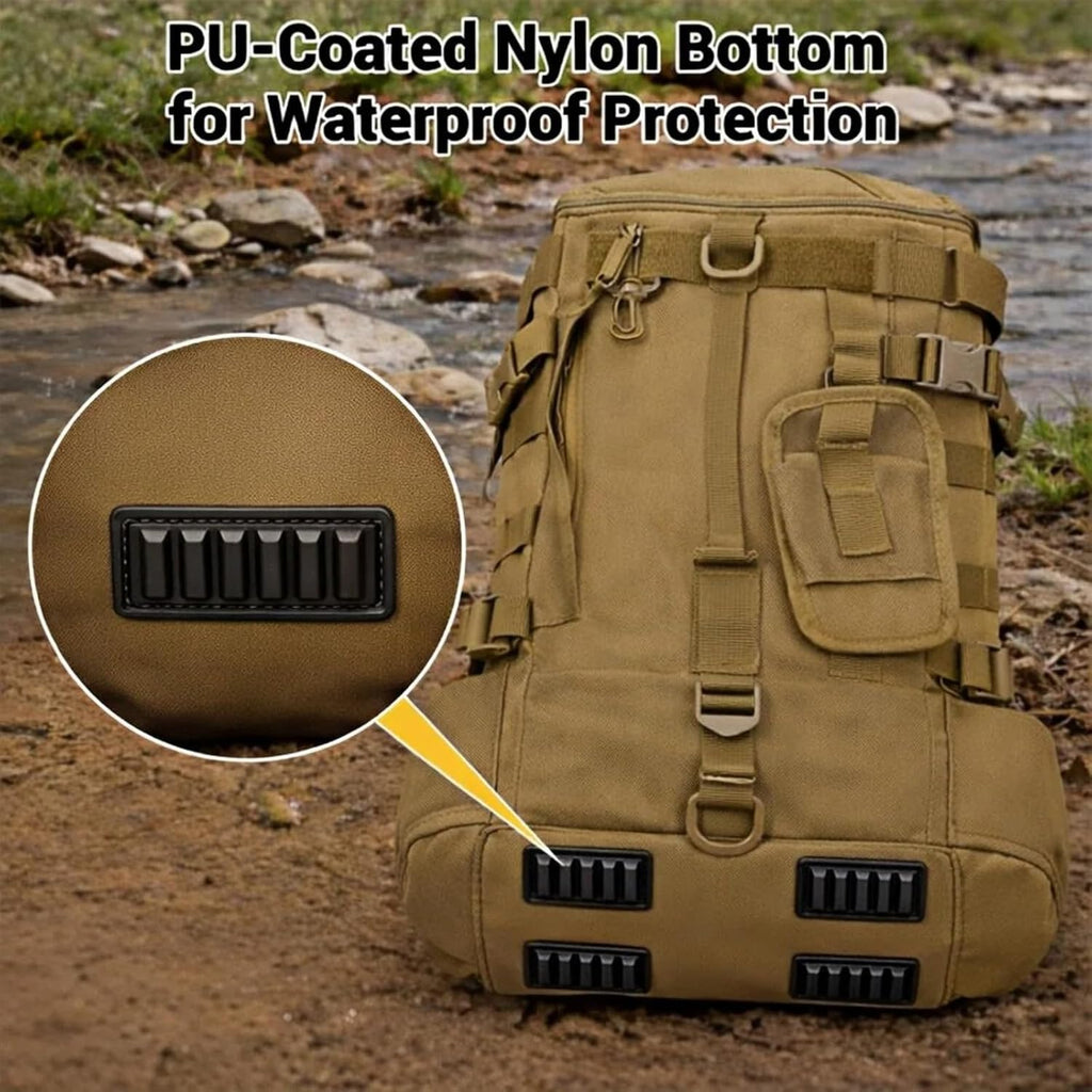 kokkoya Small Fishing Backpack with 2 Rod Holders, 16L Kayak Tackle Bag