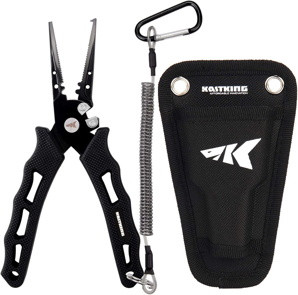 KastKing Cutthroat 7 inch Fishing Pliers, Ice Fishing, Gift for Men