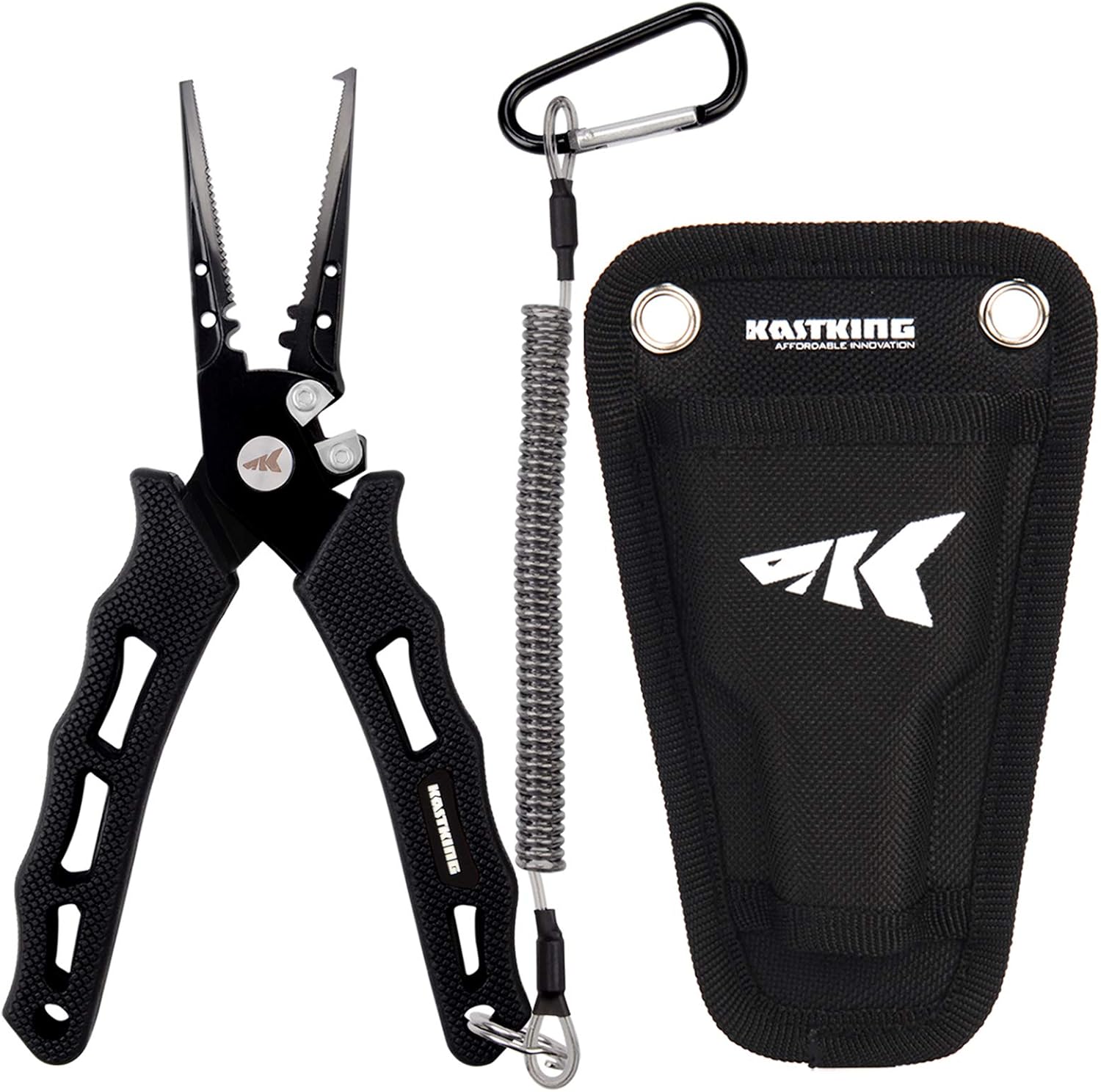 KastKing Cutthroat 7 inch Fishing Pliers, Ice Fishing, Gift for Men