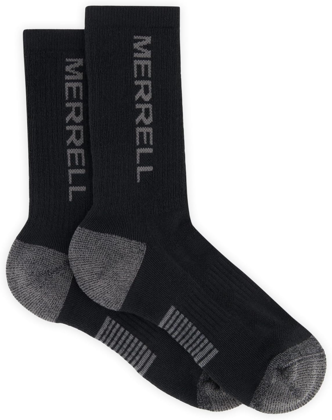 Merrell Unisex Moab Hiking Crew Socks, Full Cushion Sock for Heavy-duty Trails