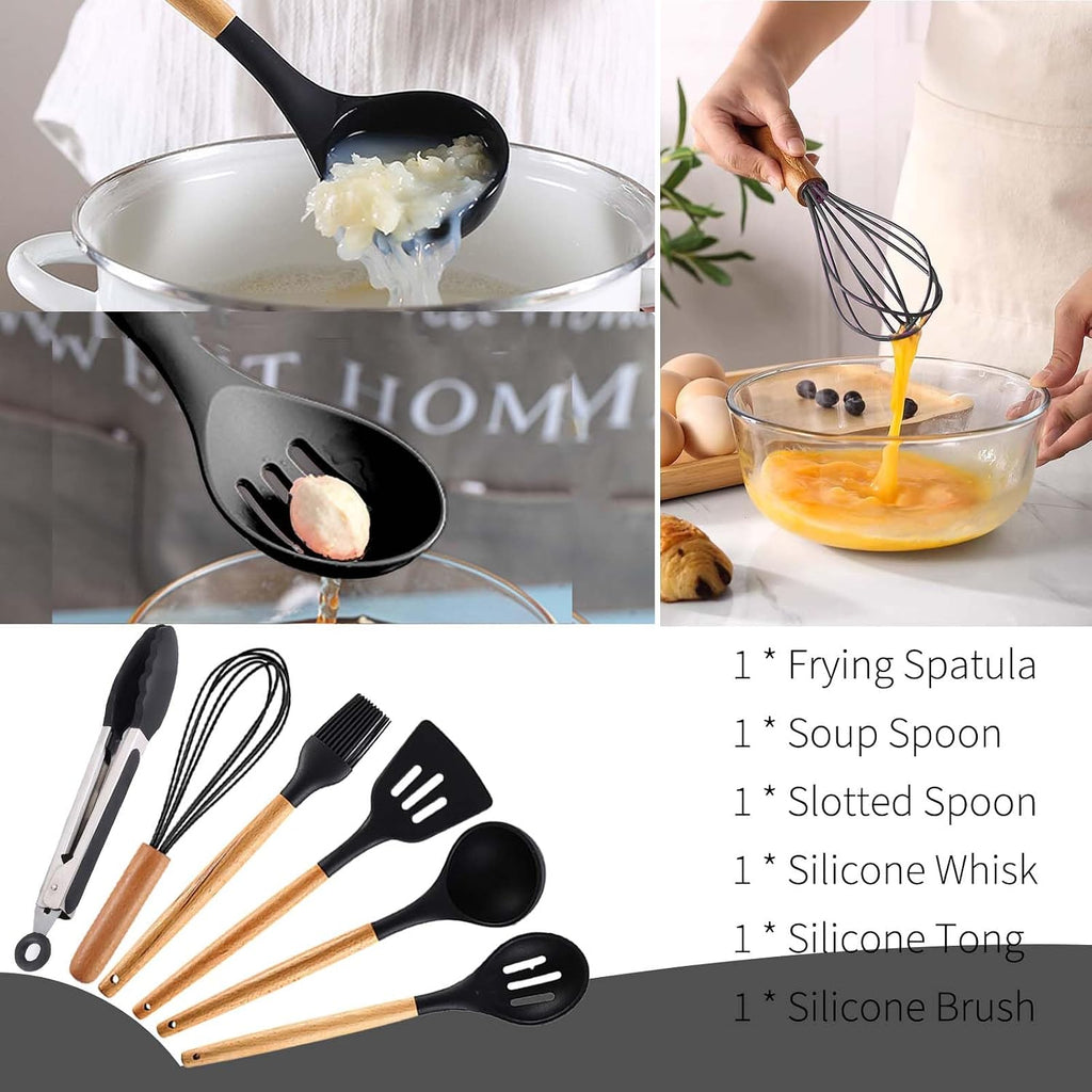 Silicone Camping Cooking Set Car Camping Essentials Cooking Kitchen Set, RV Camping Cookware Must Haves Gifts Camping Cooking Essentials, Camp Cooking Set for Travel Hiking Picnic