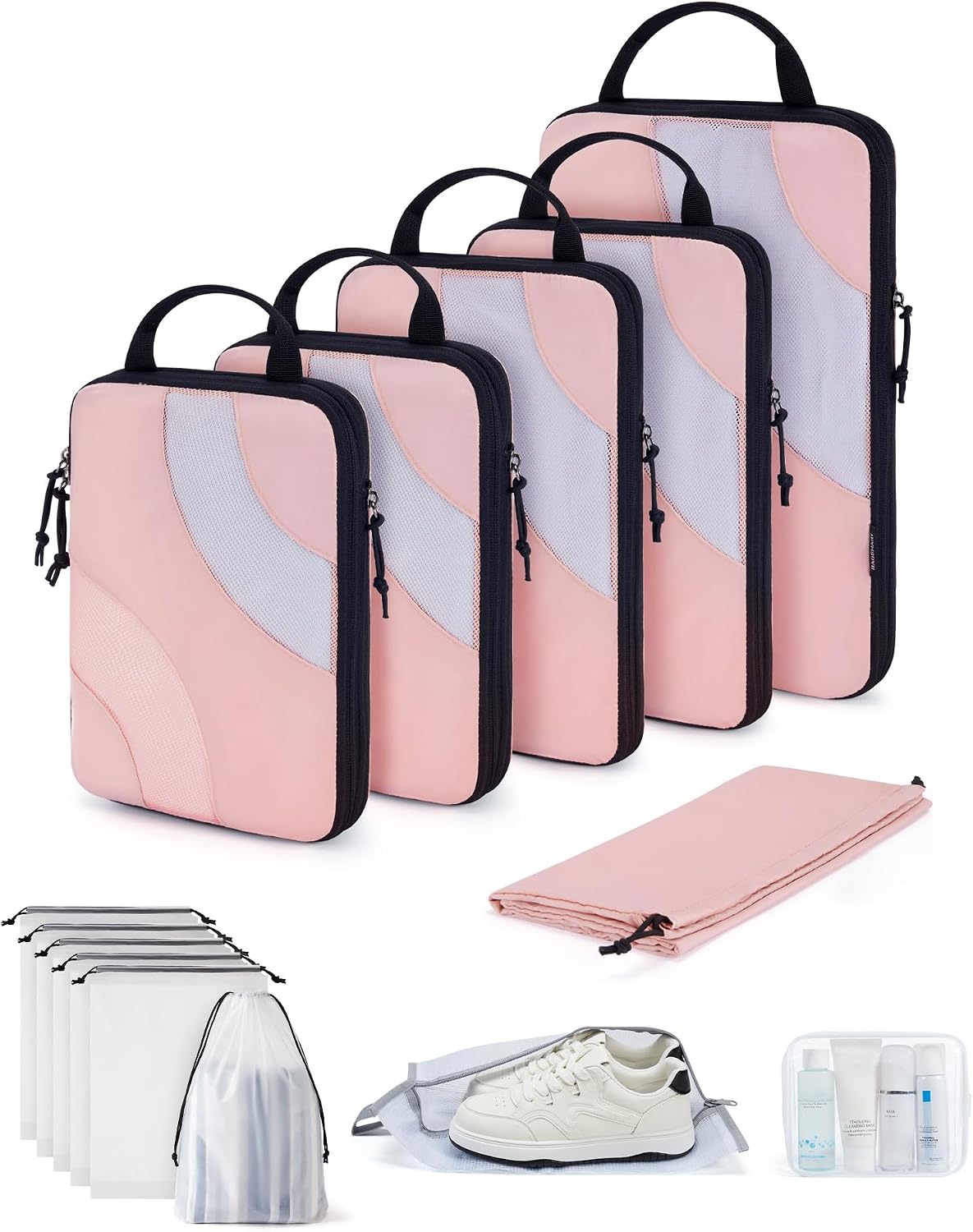 BAGSMART Compression Packing Cubes for Travel