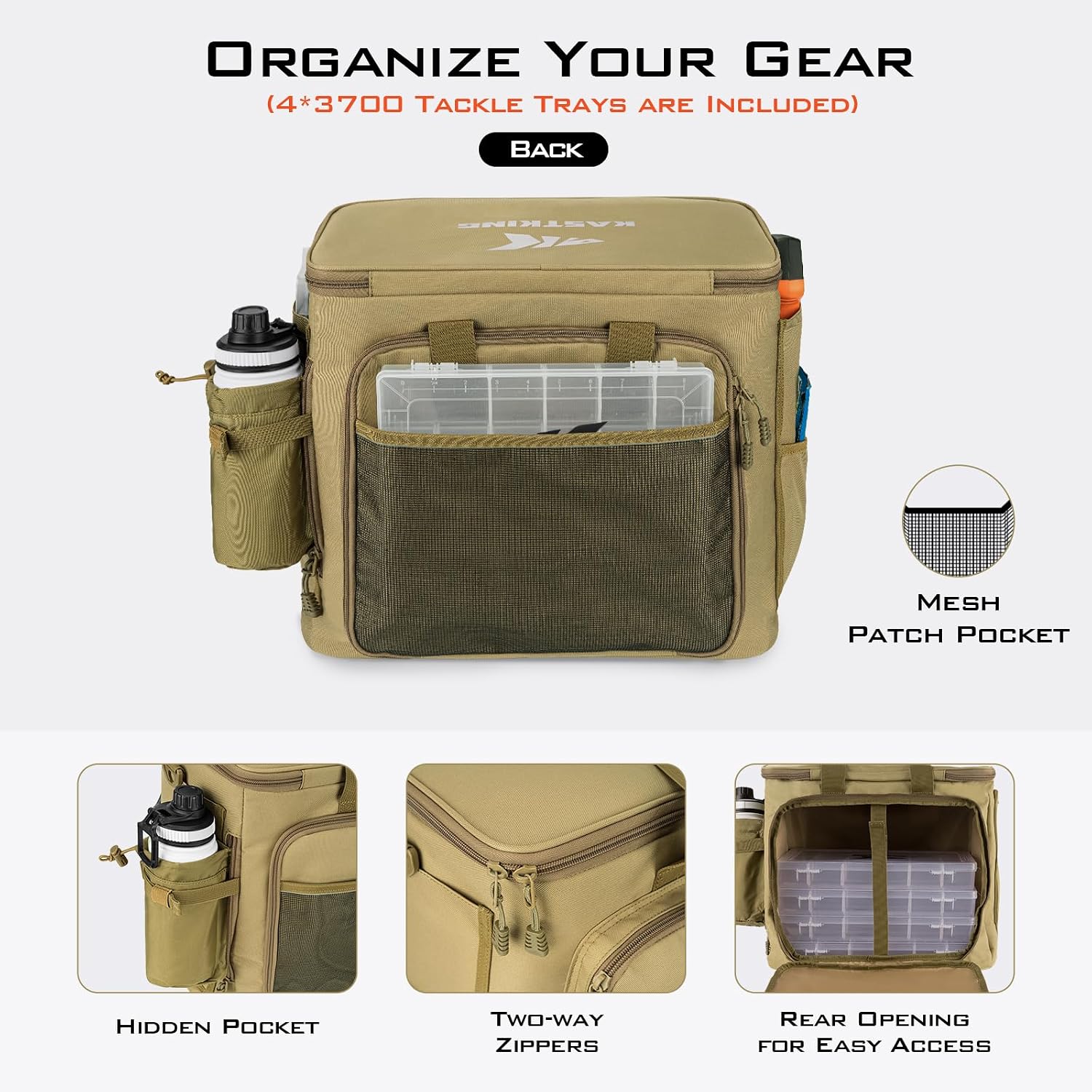 KastKing Karryall with Box Tackle Bag, Saltwater & Freshwater Gear Storage