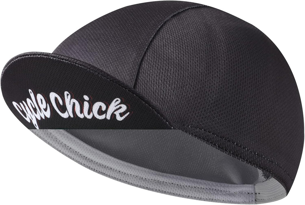 Black Cycling Cap - Polyester Funny Cycling Hat-Under Helmet - Cycling Helmet Liner Breathable&Sweat Uptake