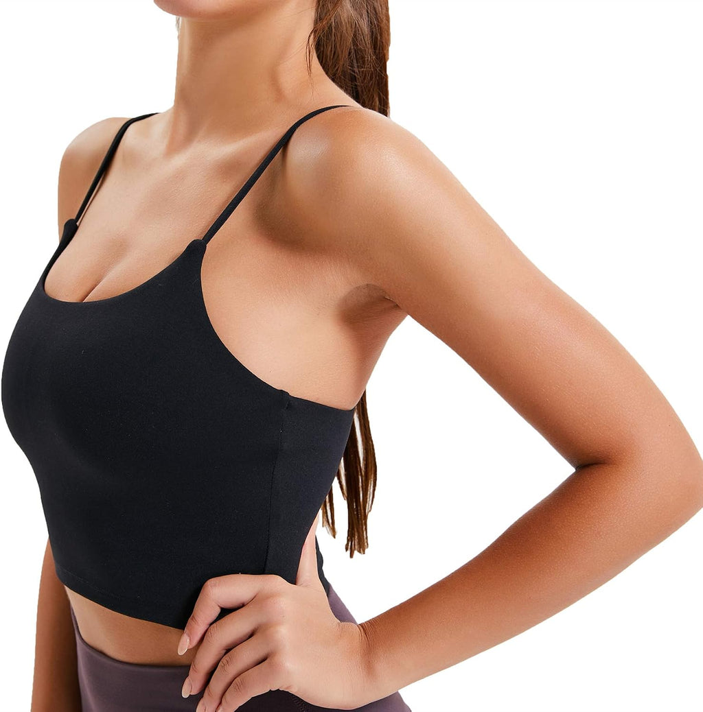 Lemedy Women Padded Sports Bra Yoga Tank Top