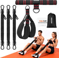 Upgraded Multifunction Pedal Resistance Band with Handle, Adjustable Foot Pedal Resistance Bands for Core, Arm, Legs, Body Strength, Portable Home Gym Workout Equipment for Men & Women