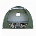 1 Person Solo Cot Tent (Bed Not Included), 210D Silver Fabric, Waterproof, Compact Portable Camping Shelter