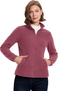 33,000ft Women's Polar Fleece Jacket Zip Up Lightweight Hiking Sweatshirt