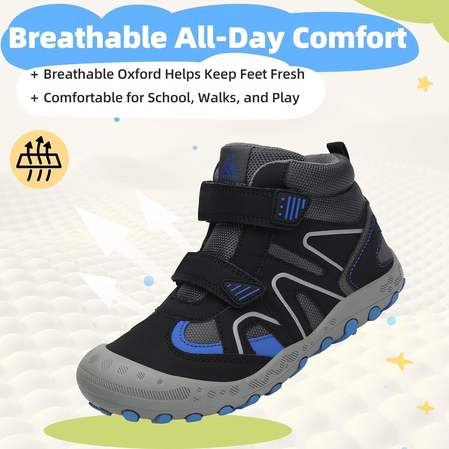 Mishansha Kids Hiking Boots for Boys Girls Water-Resistant Non-Slip