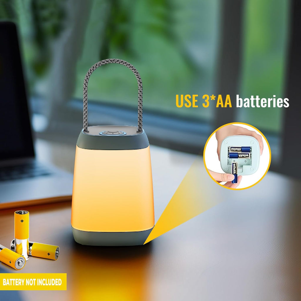 HOKOILN 2-Pack LED Camping Lights Battery Powered Portable Tent Lantern