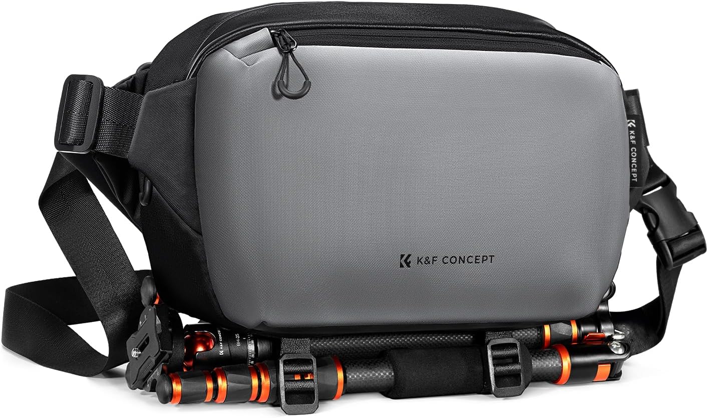 K&F CONCEPT 2 in 1 Camera Sling Bag, Everyday Shoulder Bag