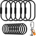 Muitcdo Brass Key Rings Bulk, Key Chain Organizer Holder for Men Women with Secure Screw Locking