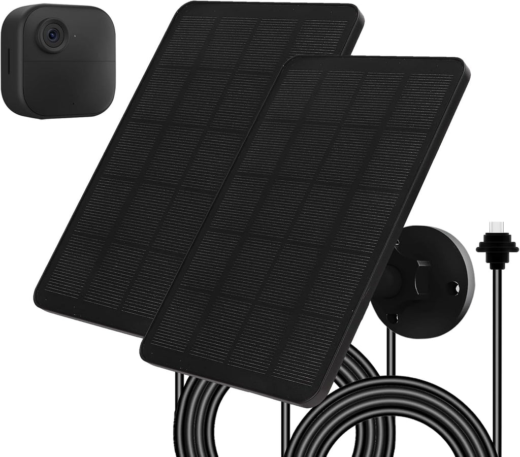 Solar Panel for Blink Camera, Solar Panel 4W Compatible with Blink Outdoor 4 (4th Gen) Camera, Solar Charger for Camera Outdoor with 13.12Ft Outdoor Power Cable, Adjustable Mount, IP65 Waterproof