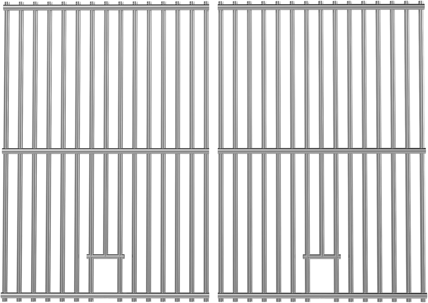 2pcs Stainless Steel Cooking Grates for Weber, 17.5'' x 20.4''