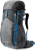 IX INOXTO 55L Internal Frame Waterproof Hiking Camping Backpack with 3L Water Bladder and Rain Cover, Large Lightweight Travel Daypack Rucksack for Climbing (Dark Gray)