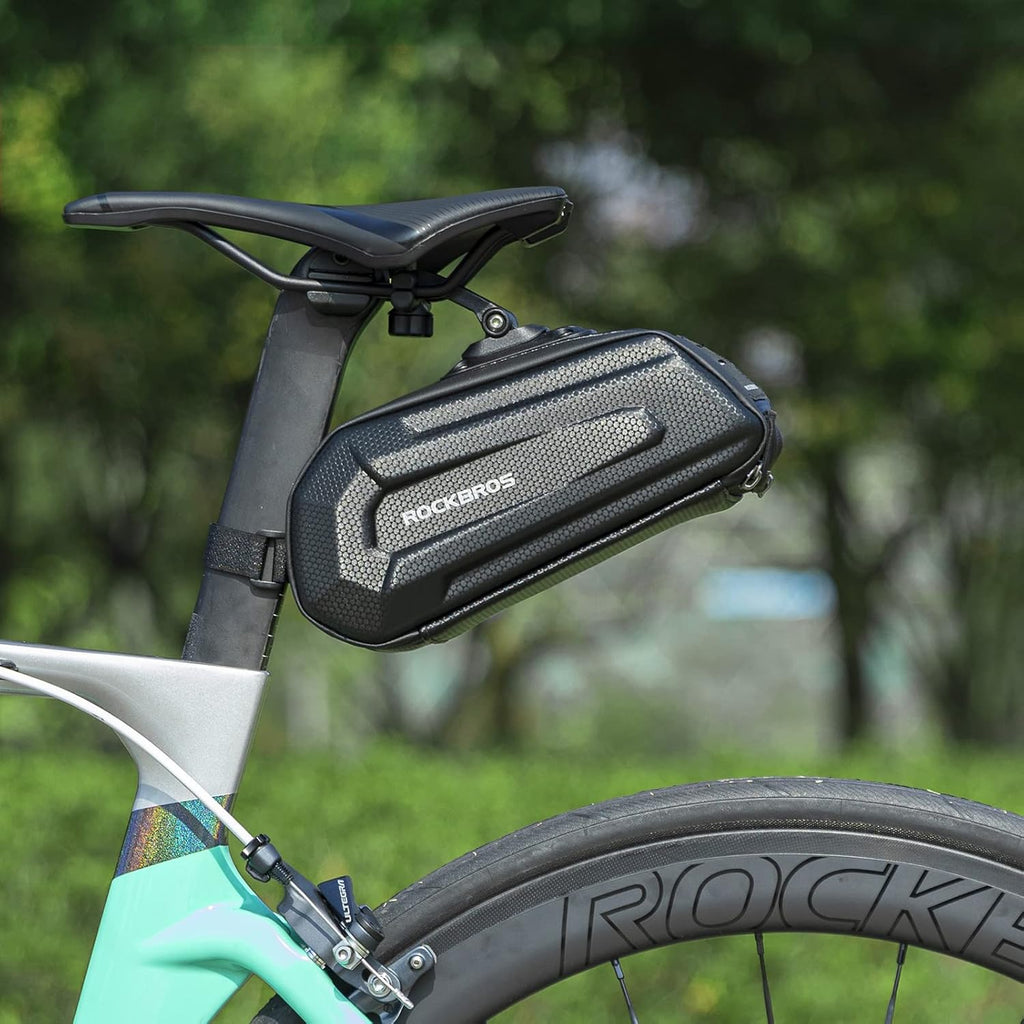 ROCKBROS Bike Saddle Bag Under Seat 3D Hard Shell Bicycle Seat Bag 1.7L