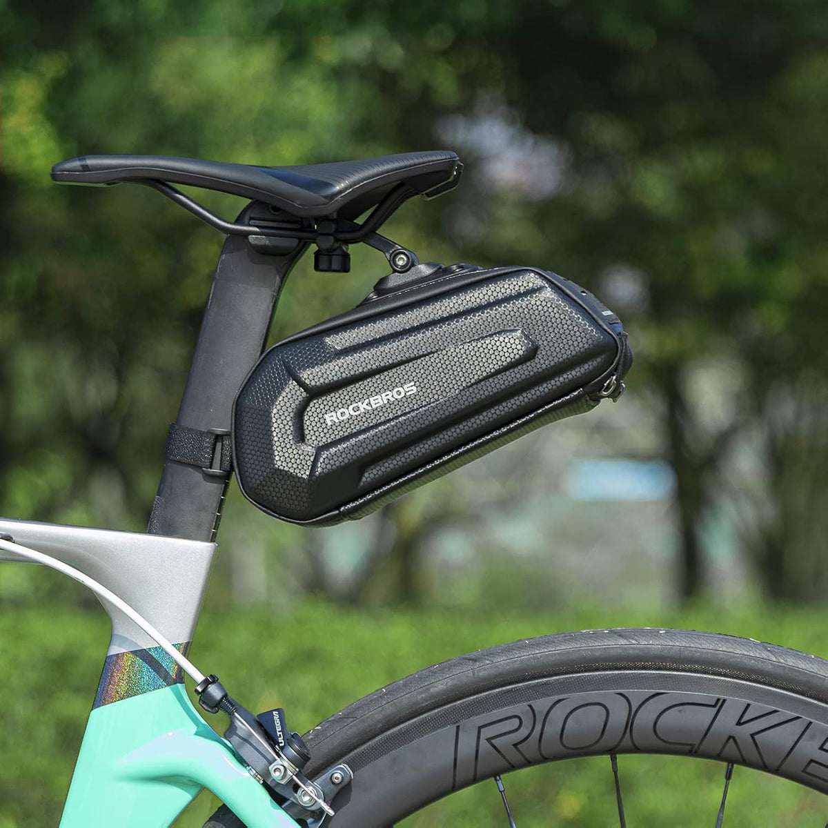 ROCKBROS Bike Saddle Bag Under Seat 3D Hard Shell Bicycle Seat Bag 1.7L