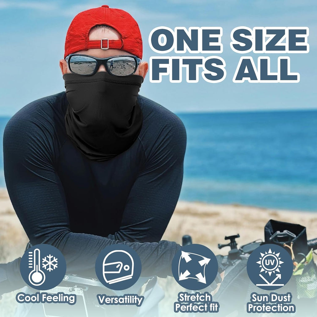 Achiou Cooling Neck Gaiter, UV Protection Face Cover Scarf for Men Women