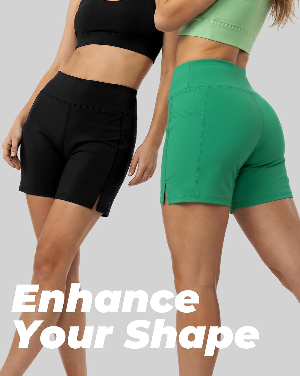 Ommiivex Women Swim Shorts 5 Inches High Waist Extremely Stretch Softness Quick Dry for Pool Beach Board Summer Vacation