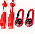 2-Pack Whistle Emergency Safety with Lanyards - High Decibel Survival Whistle for Life Jackets, Boating, Kayaking, Hiking, Hunting & Rescue