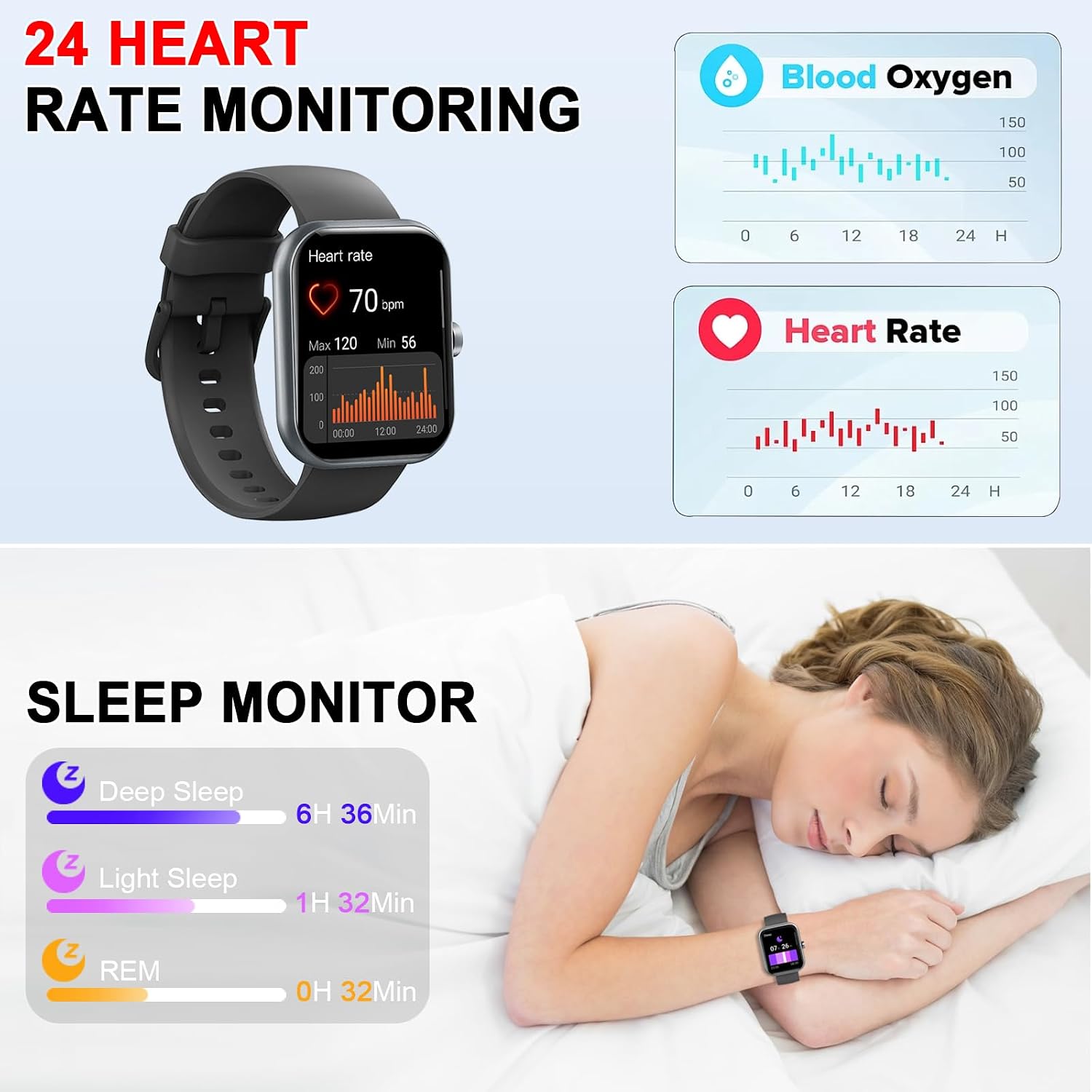 Smart Watch (Answer/Make Calls), 1.96" HD New Smartatch for Men Women 2026