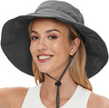 Sun Hats for Women UV Protection Wide Brim Hat with Ponytail Hole