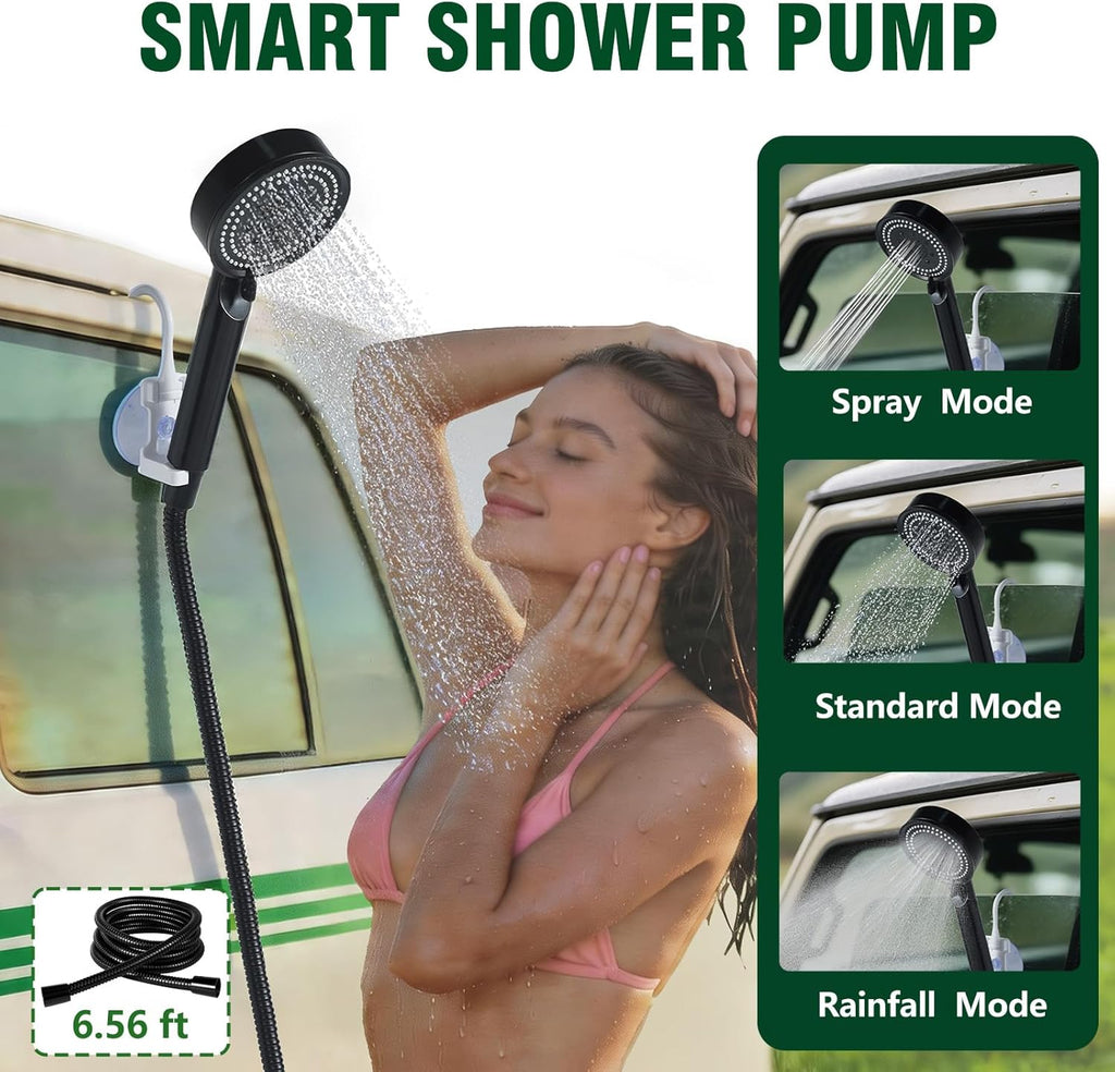 Cothb X Portable Hot Shower Kit with Pump & 1500W Immersion Water Heater