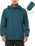 Outdoor Ventures Men's Rain Jacket Waterproof Lightweight Packable Raincoat