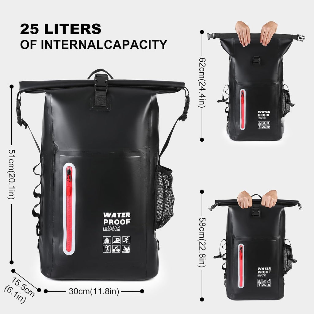 Waterproof Backpack, Waterproof Backpack That Can Float, Suitable for Kayaking And Beach Activities, Outdoor Moisture-Proof Bag