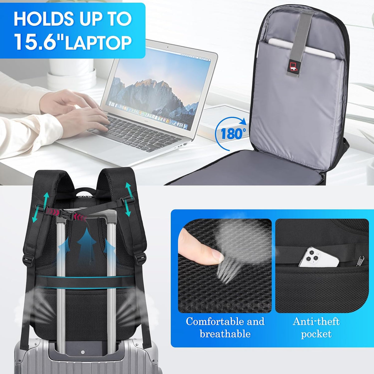 SDYSM Waterproof Camera Backpack 15.6 Inch,Camera Bags for Photographers